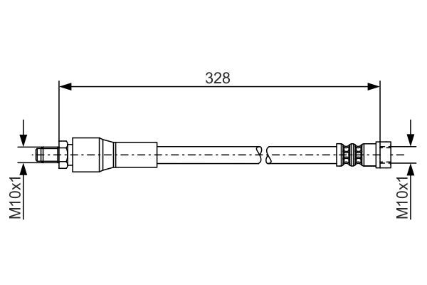 Brake Hose BOSCH 1 987 481 001