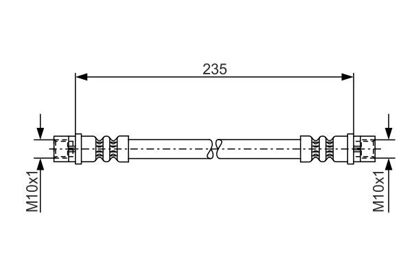 Brake Hose BOSCH 1 987 481 008