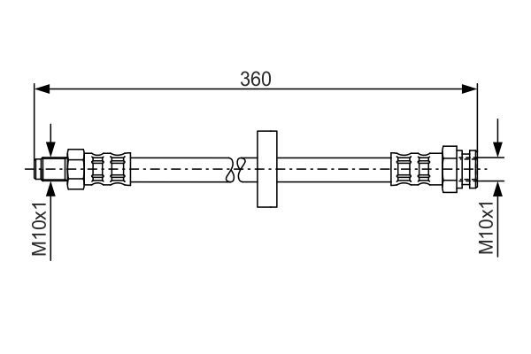 Brake Hose BOSCH 1 987 481 017