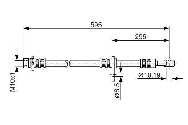 Brake Hose BOSCH 1 987 481 044