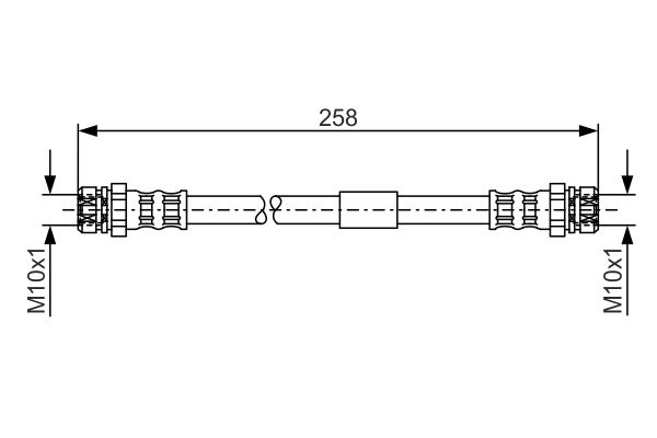 Brake Hose BOSCH 1 987 481 369