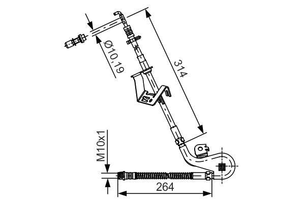 Stabdžių žarnelė BOSCH 1 987 481 427