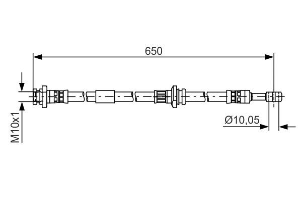 Brake Hose BOSCH 1 987 481 476