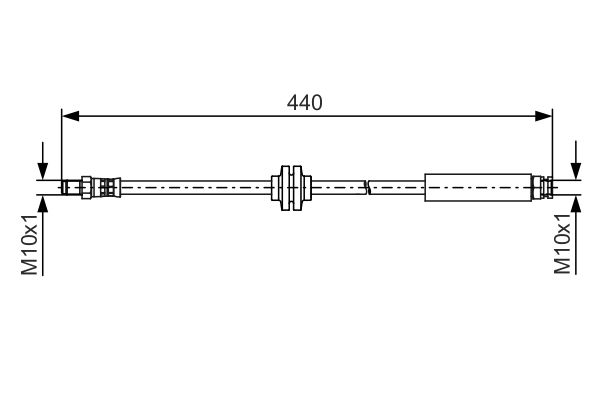 Brake Hose BOSCH 1 987 481 484