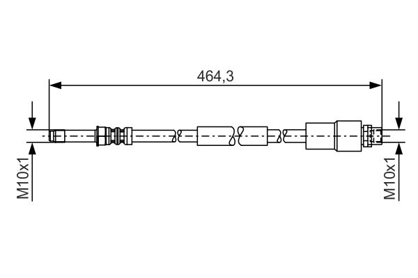 Brake Hose BOSCH 1 987 481 541