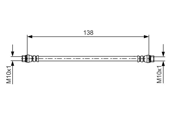 Brake Hose BOSCH 1 987 481 625