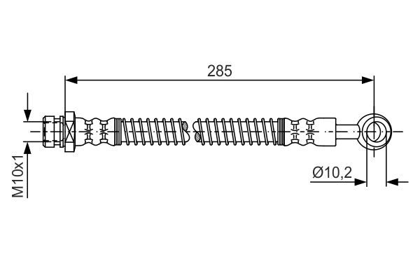 Brake Hose BOSCH 1 987 481 645