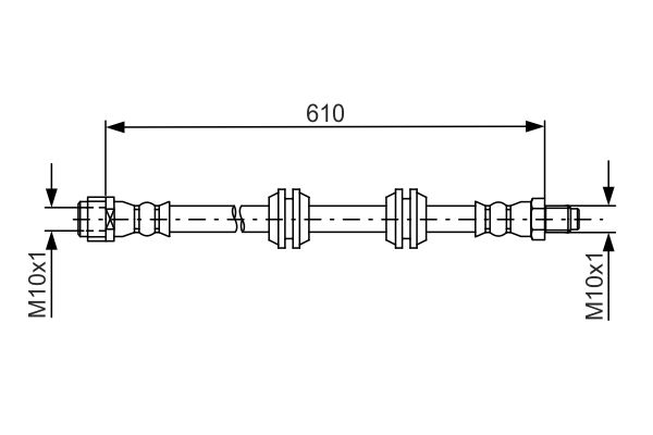 Brake Hose BOSCH 1 987 481 744