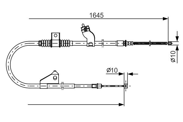 Cable Pull, parking brake BOSCH 1987482275