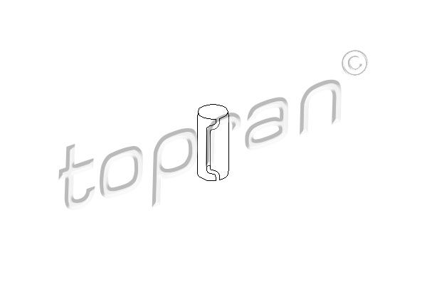 Įvorė, valdymo svirties montavimas TOPRAN 200 509