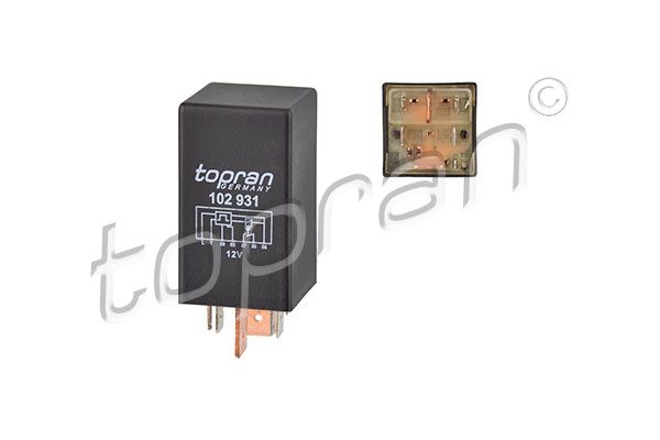 Relay, glow plug system TOPRAN 102 931