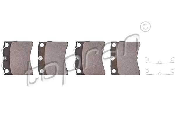 Brake Pad Set, disc brake TOPRAN 104 091