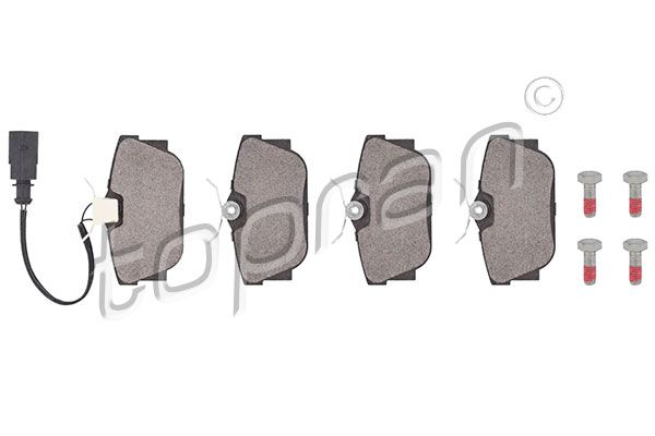 Brake Pad Set, disc brake TOPRAN 107 238