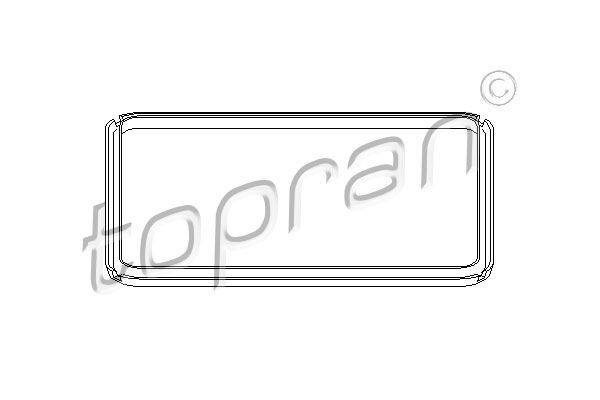 Gasket, automatic transmission oil sump TOPRAN 108 756