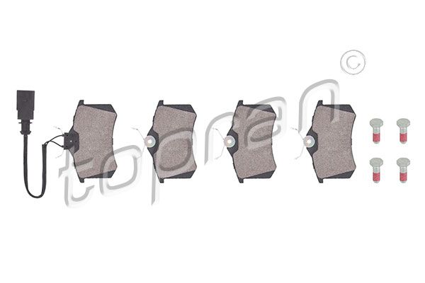 Brake Pad Set, disc brake TOPRAN 109 475