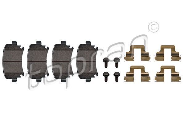 Brake Pad Set, disc brake TOPRAN 110 738