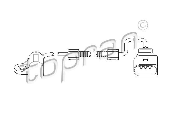 Sensor, camshaft position TOPRAN 111 387