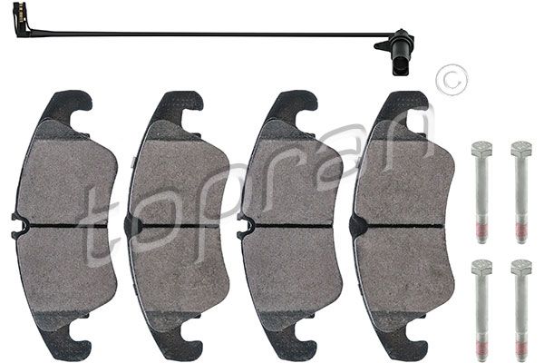 Brake Pad Set, disc brake TOPRAN 112 166