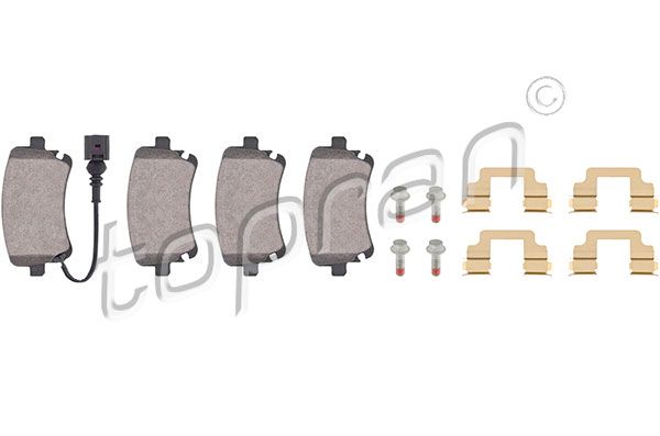 Brake Pad Set, disc brake TOPRAN 112 169