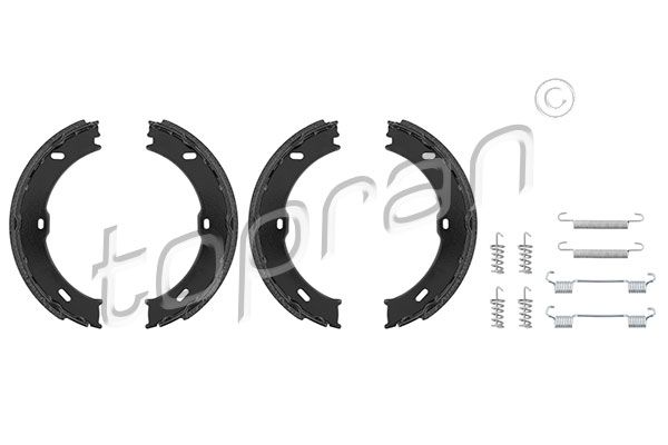 Brake Shoe Set, parking brake TOPRAN 112 172