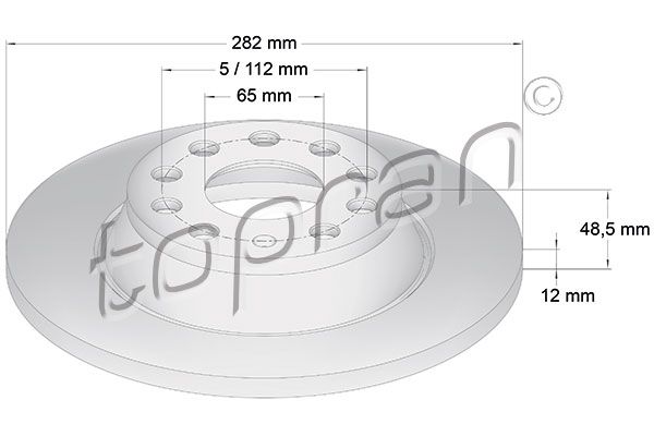 Brake Disc TOPRAN 115 893