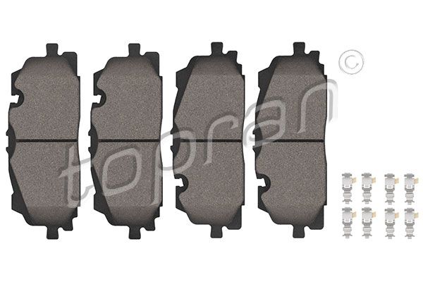 Brake Pad Set, disc brake TOPRAN 117 686