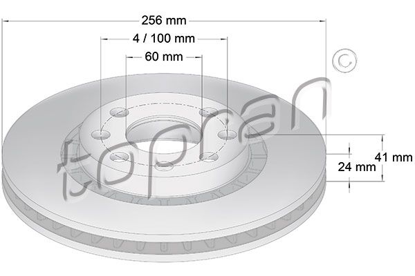 Brake Disc TOPRAN 200 932