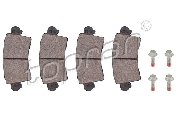 Brake Pad Set, disc brake TOPRAN 207 087