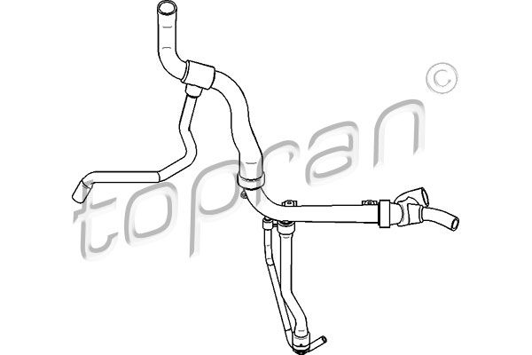 Radiator Hose TOPRAN 207 717