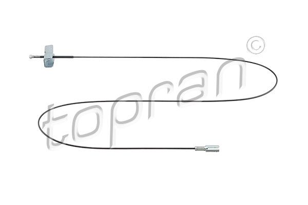 Cable Pull, parking brake TOPRAN 208 599