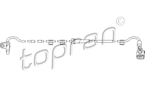 Sensor, wheel speed TOPRAN 303 960