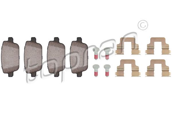 Brake Pad Set, disc brake TOPRAN 303 964