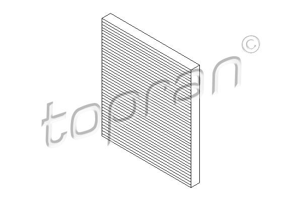 Filtras, salono oras TOPRAN 303 997