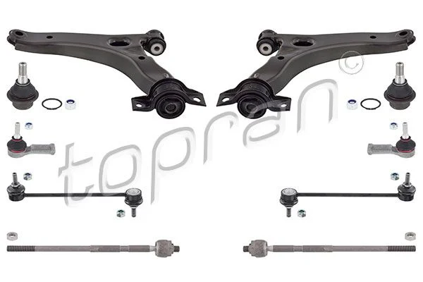 Control/Trailing Arm Kit, wheel suspension TOPRAN 304 697