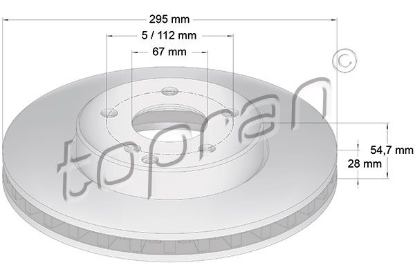 Brake Disc TOPRAN 401 051