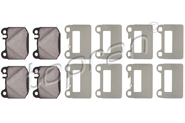 Brake Pad Set, disc brake TOPRAN 401 436