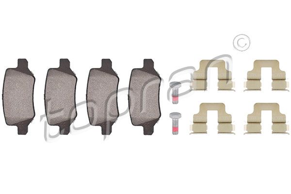 Brake Pad Set, disc brake TOPRAN 401 439