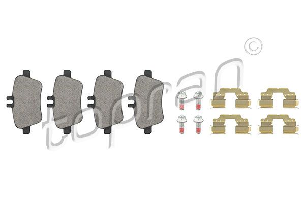 Brake Pad Set, disc brake TOPRAN 408 552