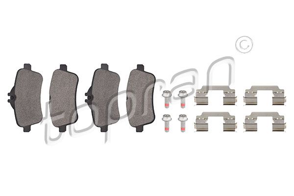 Brake Pad Set, disc brake TOPRAN 409 502