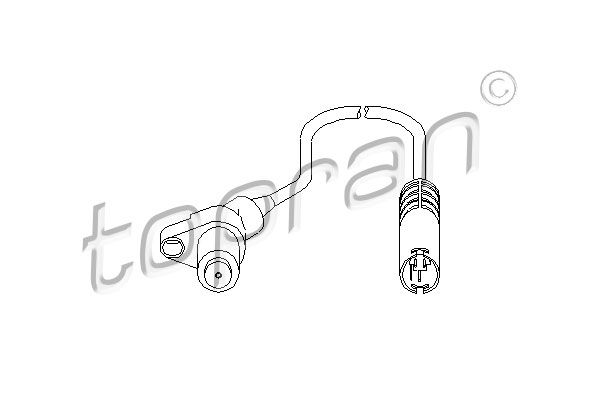 Sensor, wheel speed TOPRAN 500 883