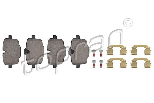 Brake Pad Set, disc brake TOPRAN 502 391