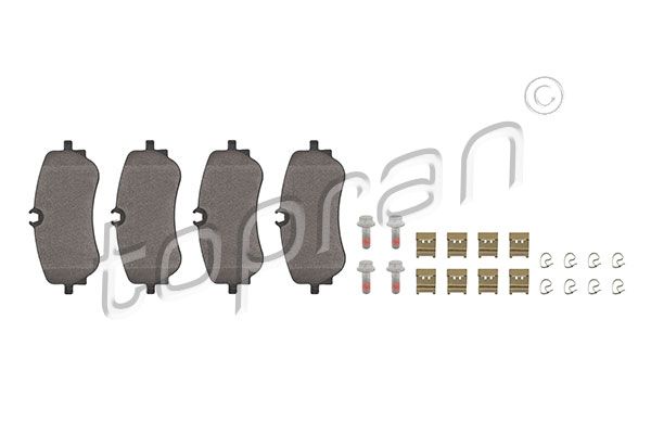 Brake Pad Set, disc brake TOPRAN 624 504