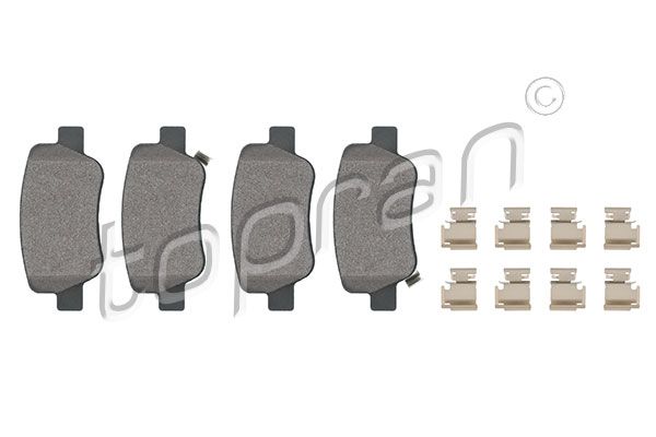 Brake Pad Set, disc brake TOPRAN 624 517