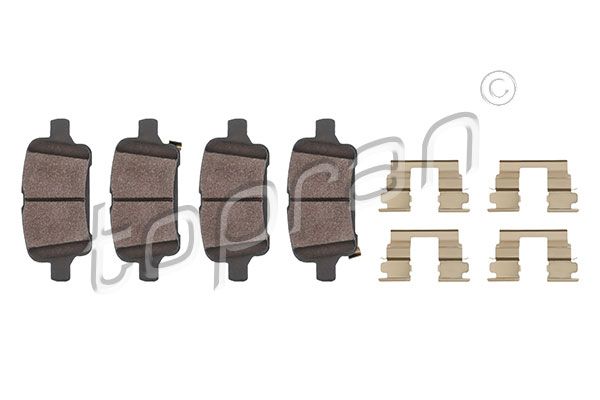 Brake Pad Set, disc brake TOPRAN 624 521