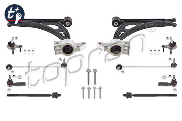 Control/Trailing Arm Kit, wheel suspension TOPRAN 629 709