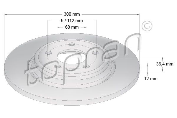 Brake Disc TOPRAN 631 154