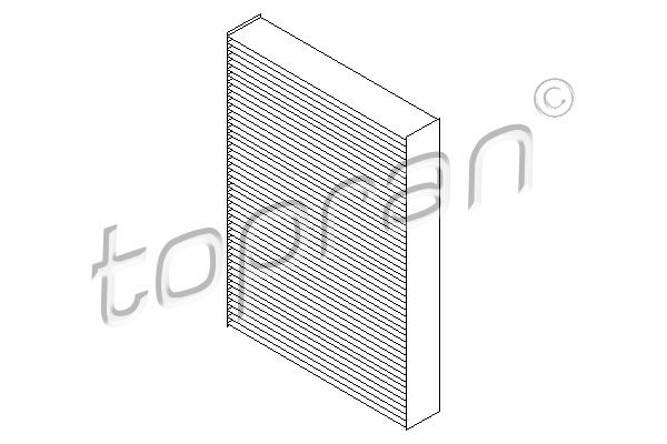 Filter, cabin air TOPRAN 700 130