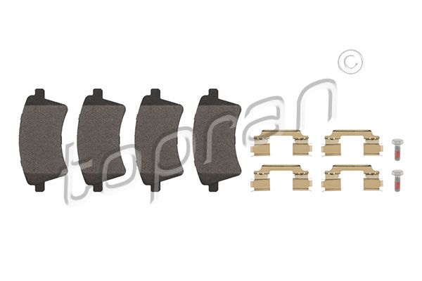 Brake Pad Set, disc brake TOPRAN 700 816