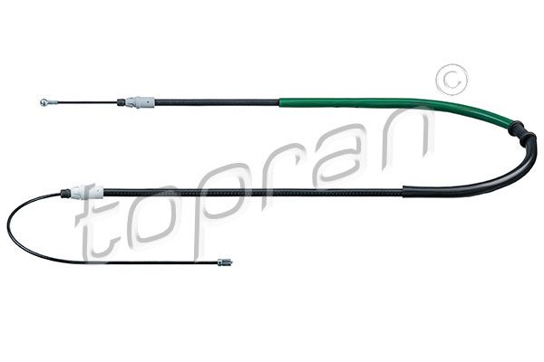 Cable Pull, parking brake TOPRAN 701 494