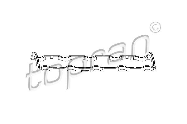 Gasket, cylinder head cover TOPRAN 720 108